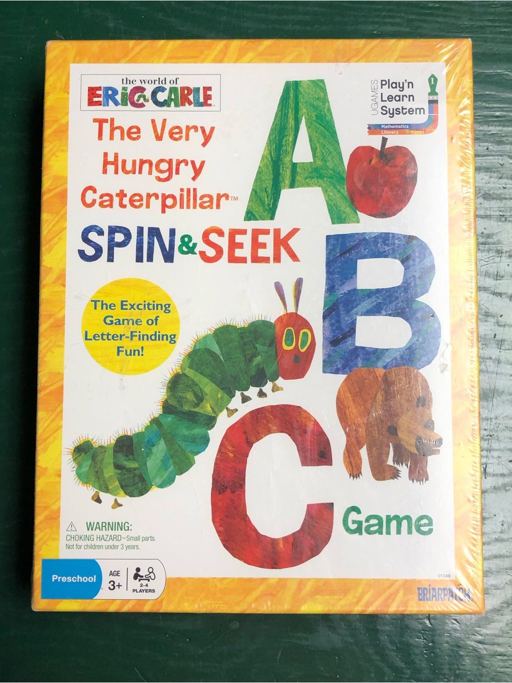 The Very Hungry Caterpillar Spin & Seek ABC Game Kids Preschool Letters Age 3+
